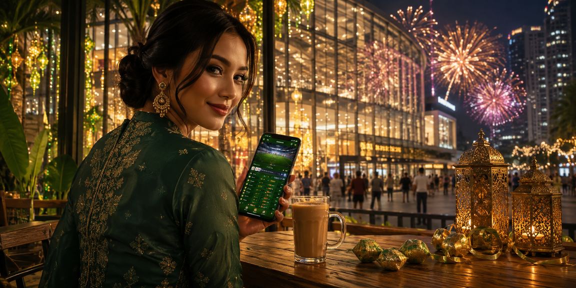 Pengguna Kuala Lumpur main kasino mudah alih semasa Hari Raya dari telefon